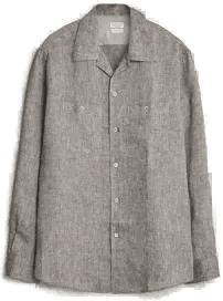 Brunello Cucinelli Lin Skjorte Brun