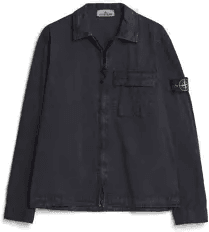 Stone Island Brushed Cotton Zip Overshirt