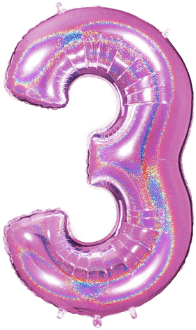 Tallballong Glitter Rosa 3 Ballongkungen