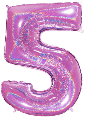 Ballongkungen Tallballong Glitter Rosa 5