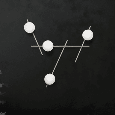 Miloox By Sforzin Mikado vegglampe, 4 lyskilder