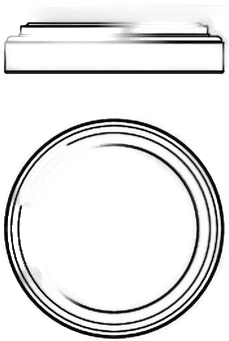 Linea Light LED-vegglampe Iside, Ø 35 cm