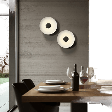 Linea Light LED-taklampe Basin_P, svart, Ø 48 cm