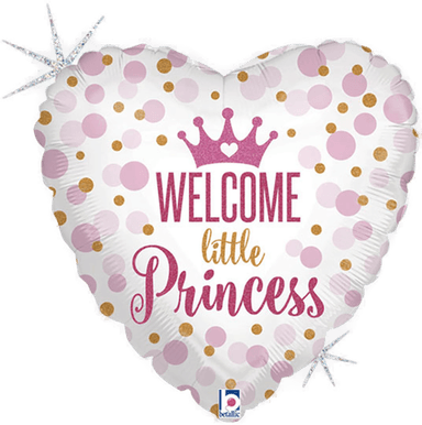Ballongkungen Folieballong Welcome Little Princess