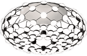 Luceplan Mesh LED-taklampe Ø 72 cm