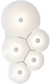 Luceplan Bulbullia LED-vegglampe