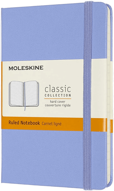 Moleskine Notatbok Hard P Linjert Hydrangea Blue