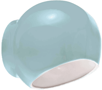 Ferroluce Ayrton keramisk vegglampe, blå