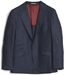 Brunello Cucinelli Hopsack Blazer Navy