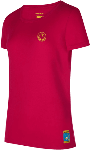 La Sportiva On The Moon T-Shirt Fucsia/Giallo