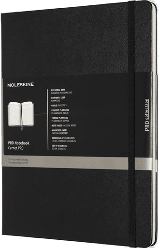 Moleskine Pro Hard Cover Notebook XL