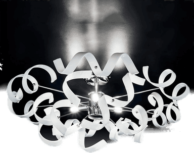 Metallux taklampe ASTRO, 3 lys, hvit