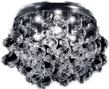 Metallux Taklampe Krystall Ø 70 cm