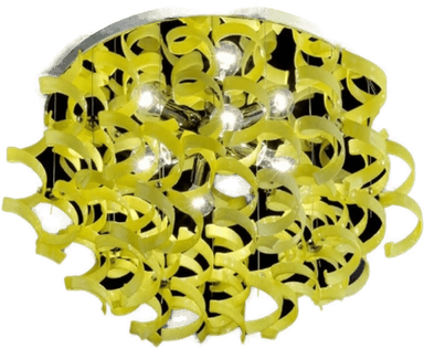 Metallux Strålende taklampe YELLOW 70 cm