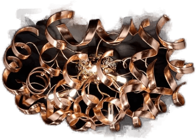 Metallux Grasiøs taklampe Kobber