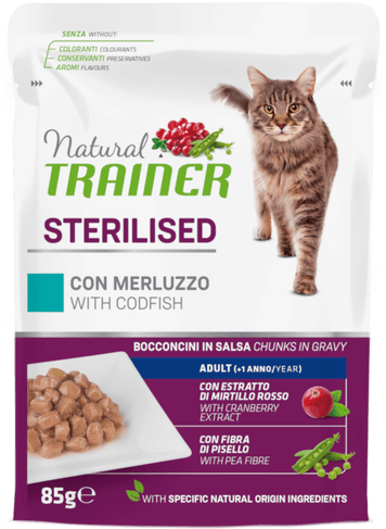 Trainer Natural Cat Adult Sterilisert Torsk 12 x 85 g