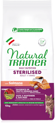 Trainer Natural Cat Sterilisert Laks 10 kg