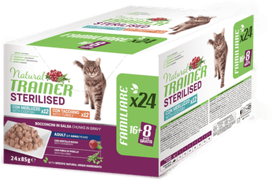 Trainer Natural Cat Adult Sterilisert 24 x 85 g