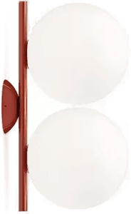 Flos IC Lights C/W1 Double Burgundy-opal
