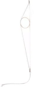 Flos Wirering vegglampe Rosa-hvit