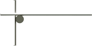 Flos Coordinates W2 vegglampe Moon Grey