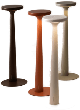 Karman LED-bordlampe Papiria, matt rød