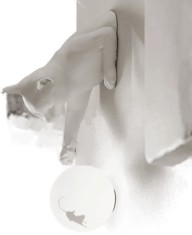 Karman vegglampe Maoo, hvit keramikk