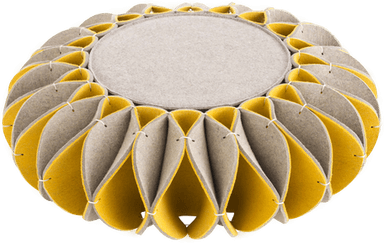 Gan Ruff Pouf Low Gul