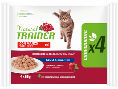 Trainer Natural Cat Adult Storfekjøtt 60 x 85 g
