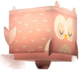 Dalber vegglampe Little Owl rosa