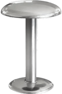 Flos Gustave bordlampe portabel Polert sølv