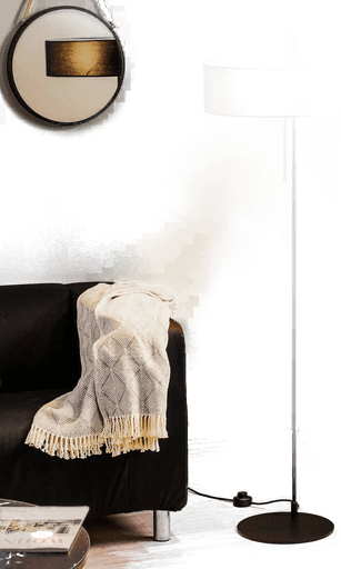 Acb Iluminación Clip-gulvlampe svart 150 cm