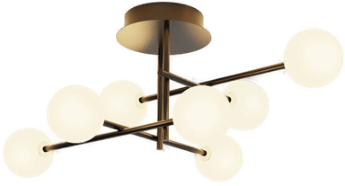 Mantra Iluminación Taklampe, svart, 7 lyskilder