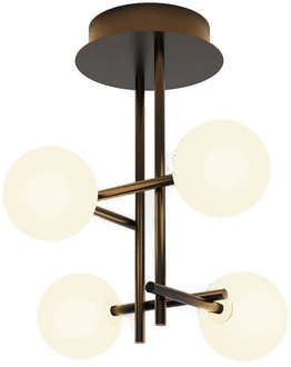 Mantra Iluminación Taklampe, svart, 4 lyskilder