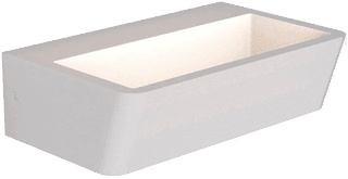 Mantra Iluminación Altea LED-vegglampe 16 cm hvit