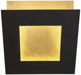 Mantra Iluminación LED-vegglampe Dalia, svart/gull