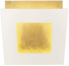 Mantra Iluminación LED-vegglampe Dalia, hvit/gull