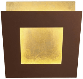 Mantra Iluminación LED-vegglampe Dalia, corten/gull