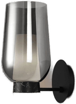 Mantra Iluminación Nora vegglampe, svart-krom
