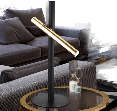 Schuller Valencia Varas LED-bordlampe, svart/gull