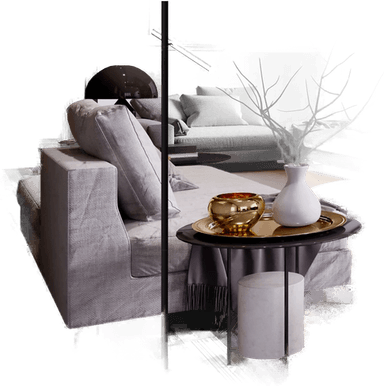 Schuller Valencia Varas LED-gulvlampe, svart/gull