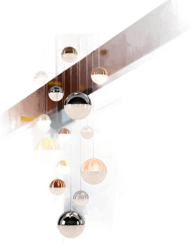 Schuller Valencia LED-hengelampe Sphere 14 lyskilder