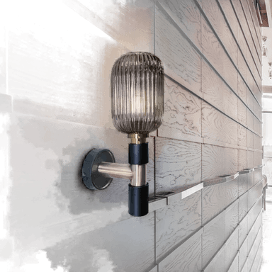 Schuller Valencia Norma vegglampe, svart/messing