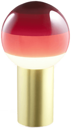 Marset Dipping Light bordlampe 22 cm rød/messing