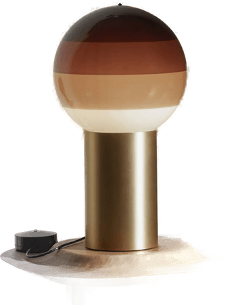 Marset Dipping Light bordlampe 22 cm brun/messing