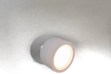 Newgarden LED-vegglampe Roll 8, hvit