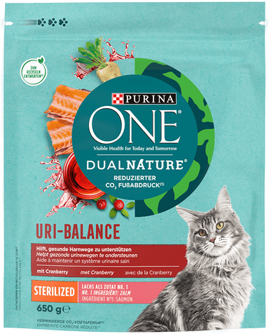Purina One Dual Nature Sterilized Laks og Tyttebær