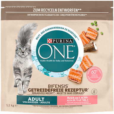 Purina One Grain Free Adult laks 1,1 kg