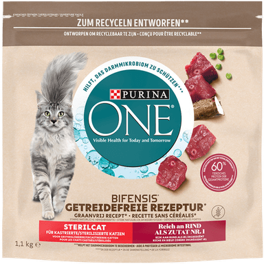 Purina One Grain Free Sterilized okse 1,1 kg