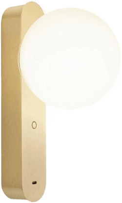 LEDS-C4 Perlina LED-vegglampe, gullfarget